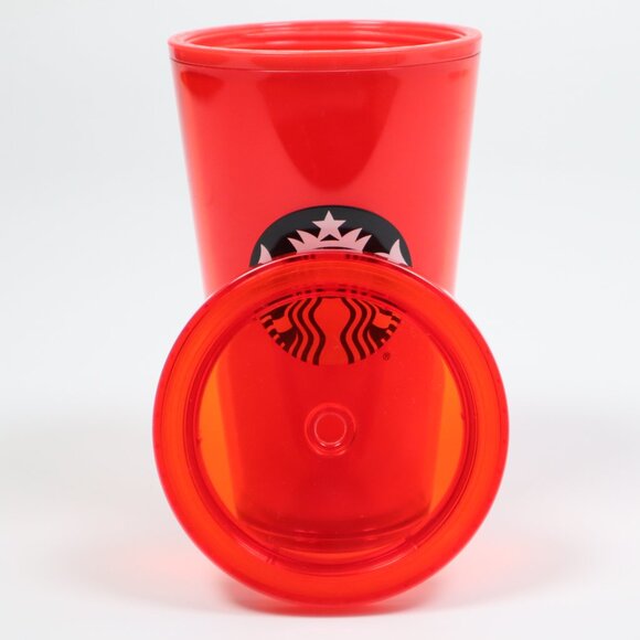 Starbucks Jelly Red Grande Tumbler Translucent Cold Cup 16 oz No Straw - Picture 3 of 5